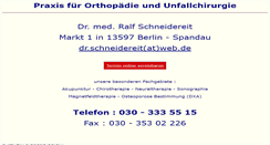 Desktop Screenshot of orthopaedie-spandau.de